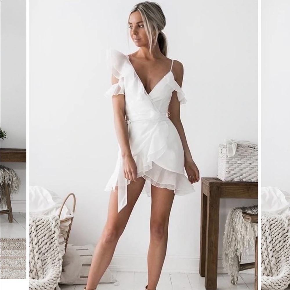White frilly JAUS dress